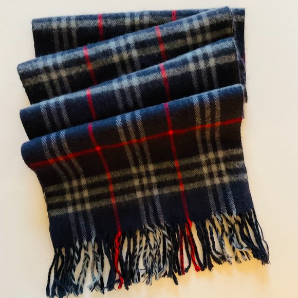 VINTAGE ROYAL ROSSI Men's Tartan Plaid Cashmere Scarf EUC - Picture 3 of 6